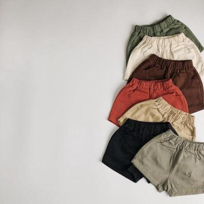 2022 Summer New Baby Shorts Fashion Candy Color Short Pants For Boys And Girls Solid Shorts Loose Kids Casual Shorts