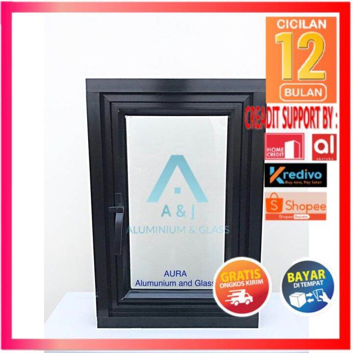 Kusen alumunium kusen pintu dan jendela 1 set alumunium kusen jendela