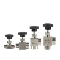 1/8" 1/4" 3/8" 1/2" BSP NPT Female Male Thread 304 Stainless Steel Two 2 Way Pipe Fitting High Pressure Shut Off Needle Valve