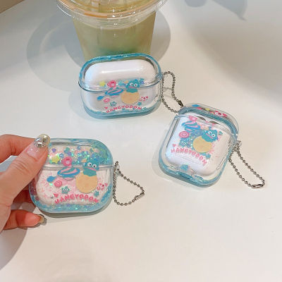 เข้ากันได้กับ AirPods Pro 2 1 3เคสหูฟังประกายสีฟ้าน้ำตกไหลลื่นออกแบบมา360 ° เคสยอดนิยมพกพากันกระแทกป้องกันทุกส่วนของเครื่อง