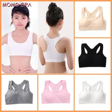 Cotton Training Bras for young 8-16 year girls's bra children bra child bra  with removable pad free briefs free shipping - AliExpress
