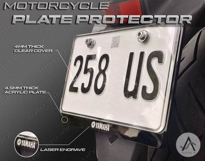 UNIVERSAL MOTORCYCLE PLATE NUMBER BACKPLATE HOLDER COVER PROTECTOR Lazada PH