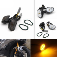 สัญญาณเลี้ยว LED ไฟส่งสัญญาณโคมไฟฟลัชเมานท์สำหรับยามาฮ่า YZF R6 R1 R6S อุปกรณ์เสริมรถจักรยานยนต์