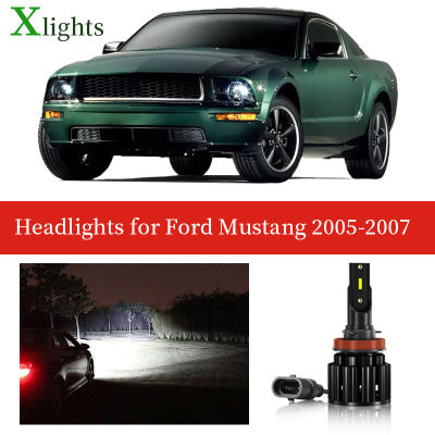 Xlights Led Headlight Bulb For Ford Mustang 2005 2006 2007 Low High Beam Canbus Car Headlamp Lamp Light Lighting Accessories