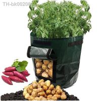 ✒♛△ Potato Grow Container Bag DIY Planter PE Cloth Planting Vegetable Gardening Thicken Vegetable Pot Planting Grow Bag Garden Tool