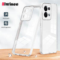 NIWINEE เลนส์ซิลิโคนใสสีลูกอมเคสโทรศัพท์8 5G แบบรวมทุกชิ้นหนาแบบถอดออกได้สไตล์ใหม่สำหรับ OPPO Reno