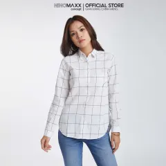 NINOMAXX Áo sơ mi caro nữ form rộng thời trang chất vải cotton 2207047 | Lazada.vn Ninomaxx Áo Sơ Mi Caro Nữ Form Rộng Thời Trang Chất Vải Cotton 2207047 | Lazada.Vn