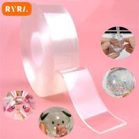 Transparent Nano Tape Reusable Waterproof Adhesive Traceless Double Sided Tape Heavy Duty Strips DIY Craft Toy Bubble Supplies Adhesives Tape