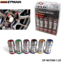 Authentic EPMAN Acorn RIM Racing Lug Wheel Nuts Screw M12 x P1.25/ M12 x P1.5 20PCS Car For Toyota EP-NU7000