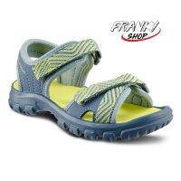 [พร้อมส่ง] รองเท้ารัดส้นสำหรับเด็กใส่เดินป่า Hiking Sandals MH100 KID Blue And Yellow Children Jr Size 7 TO 12.5