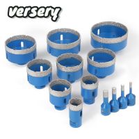 GJPJ-1pc Versery M14 Thread Dry Vacuum Brazed Diamond Drilling Core Bit Ceramic Tile Drill Bits Granite Marble Hole Saw