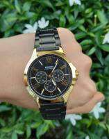 นาฬืกา Casio รุ่น MTP-V300GB-1A นาฬิกาผู้ชาย สายสแตนเลสสีดำ /ทอง รุ่นใหม่ล่าสุด ของแท้ 100% รับประกันสินค้า1ปีเต็ม