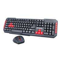 ส่งฟรี Razeak ชุดคีบอร์ดเมาส์ไร้สาย Wireless Keyboard+Mouse แป้นพิมพ์ ไทย-อังกฤษ  รุ่น KW-529 สีดำ Black