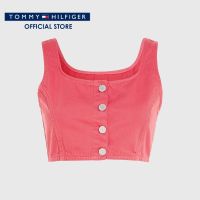 Tommy Hilfiger เสื้อครอปผู้หญิง รุ่น DW0DW15664 TJN - สีชมพู