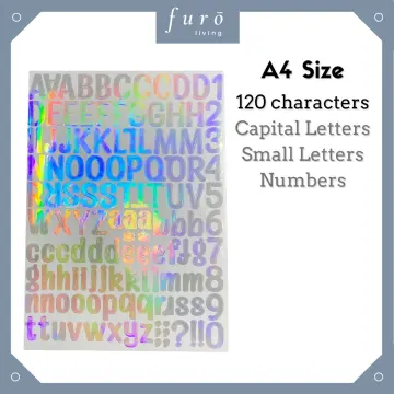 2 inches Waterproof Alphabet Letter Number DIY Personalized Name