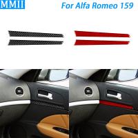 สำหรับ Alfa Romeo 159 Brera Spider 2005-2011คาร์บอนไฟเบอร์ประตูด้านหน้าทั้งแผงด้านข้างแถบ Trim รถอุปกรณ์ตกแต่งภายในสติกเกอร์