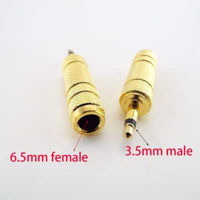 6.5mm Female to 3.5mm Male Jack 3.5mm Female to 6.35mm Male Plug Mono Audio Microphone Adapter Converter Aux Cable Gold Plated