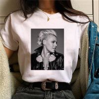 เสื้อยืดลาย P Nk สีชมพูสำหรับผู้หญิงเสื้อยืดกราฟิกสตรีทแวร์ดีไซน์เนอร์2000S