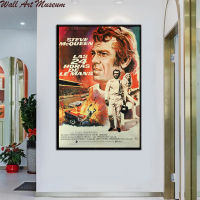 24 Uur Van Le Mans พิมพ์ลายโปสเตอร์ภาพยนตร์ดาวบนผ้าใบศิลปะบนผนัง Childerij ภาพตกแต่งบ้าน Woonkamer Frameloze 1ชิ้นภายในกรอบหรือไร้กรอบ (การปรับแต่งมีผ้าใบวาดภาพและกรอบ)