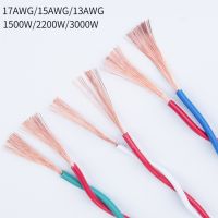 2M/5M Copper Wire 2 Pins RVS Twisted Pair 2 Cores for Household Engineering Fire Signal Lamp Cap Audio Control Lighting Cable