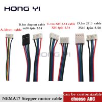 5ชิ้น Ce Nema17เคเบิ้ล17hs4401 4-Lead Nema 17 Stepper มอเตอร์42มอเตอร์3d เครื่องพิมพ์42Bygh Cnc เลเซอร์