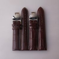 High-quality Leather Watchbands Black Brown 18mm 20mm 22mm Bracelets for omega seiko rolex tissot tudor watch band Common straps