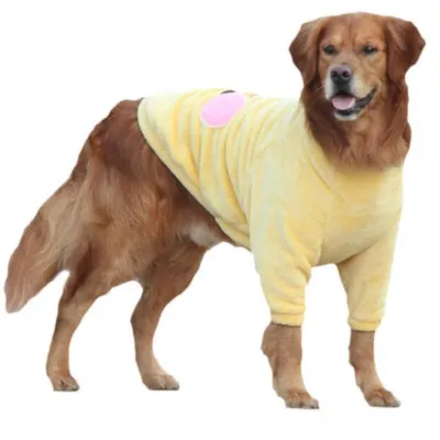 Extra Large Dog Clothes Soft Flannel Big Dog Overalls Smile Design Coat Jacket Autumn Winter Clothing 8XL 9XL 10XL 11XL