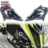 ATV KEMIMOTO Yamaha Raptor ไฟหน้าแอลอีดีสำหรับ700 350 250 YFZ 450R 450X Wolverine 450 350ตัดไฟหน้าครอบคลุม5TG-84166-01-00