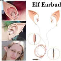 BYCME 3.5mm ซิลิกาเจล ไมโครโฟนในตัว สเตอริโอ นางฟ้า หูฟัง หูฟัง Elf Ears หูฟังชนิดใส่ในหู