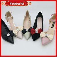 FASHIONHA เครื่องประดับรองเท้าติดโบว์คลิปรองเท้า Sepatu Pengantin Wanita สำหรับงานแต่งงาน1ชิ้น