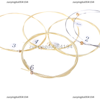 zuoyingdu064194 1ชุด6ชิ้นฝึกเหล็กชุบนิกเกิลสายกีตาร์สำหรับกีต้าร์อะคูสติก