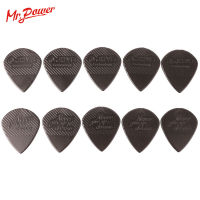 【cw】10Pcs JOYO Non-slip Black Guitar Picks For Electric Acoustic Guitar Bass Folk 1.4 Plastic Steel Material Anti Wear Durabilityhot