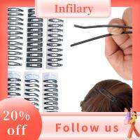 INFILARY 36PCS สไตล์เรียบง่าย ที่หนีบผม สีดำสีดำ หลากหลายรูปร่าง จับผม ของขวัญสำหรับเด็ก อุปกรณ์จัดแต่งทรงผม กิ๊บหนีบผม สาวๆ