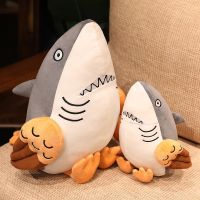 【CW】Creative Funny Shark &amp; Eagle Plush Toy Stuffed Soft Animal Doll Lifelike Shark Toys Pillow Humorous Gift for Children Kids