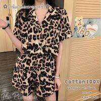 ✿ พร้อมส่ง ✿ ชุดนอนผ้าคอตตอนนิ่ม ?✨Cute leopard?