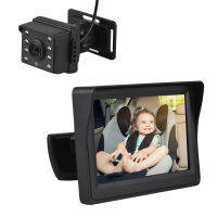 1080P Baby Car Monitor กล้องสำหรับเด็กที่นั่งด้านหลัง4.3นิ้วรถที่นั่งกระจกจอแสดงผล150 ° กว้าง Night Vision รถ Camera