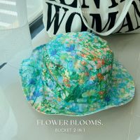 Flower Blooms | bucket 2 in 1 หมวกบักเก็ตใส่ได้สองด้าน หมวกบักเก็ตลายดอกไม้