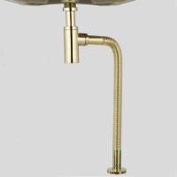 【cw】hotx shine gold Basin Bottle Trap Sink Siphon Drains with Pop Up Drain  P-TRAP Pipe Waste