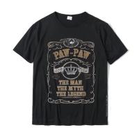 Paw-Paw The Man Myth Legend Vintage FatherS Day Grandpa Tee Cosie Tees Cotton Men Top T-Shirts Cosie New Arrival