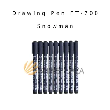 Jual Snowman-Drawing Pen 0.2 Warna Biru