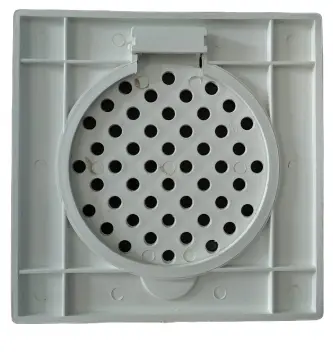 SYK PVC Plastic Bathroom Floor Trap Cover White 6 Inch Floor Drain