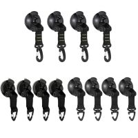 4pcs Outdoor Suction Cup Anchor Securing Hook Tie Down Camping Tarp As Car Side Awning Pool Tarps Tents Securing Hook Universal