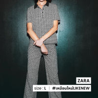 Zara BW pattern polo shirt &amp; pants D013-61