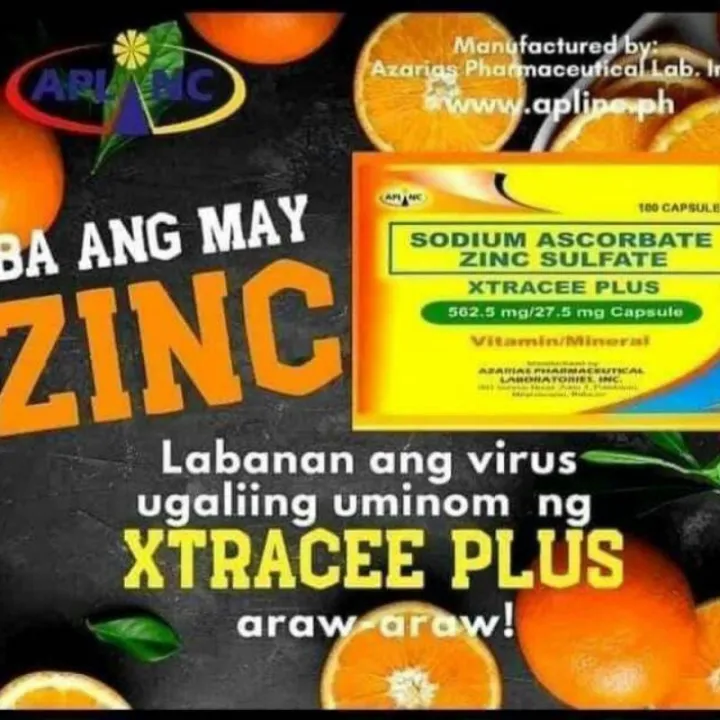 Extracee Plus Sodium Ascorbate zinc Sulfate 100capsules Lazada PH