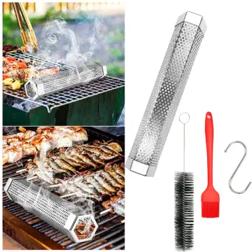 New Design Smoking Barbecue Grill Accessories Stainless Steel Cold Smoke  Generator for Baking Meat - China Pellet Smoker Tray and Rectangle Pellet  Smoker Tray price