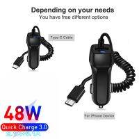 [KOLT Digital] 48W Car Charger USB Quick Charger 3.0 PD Chareger เครื่องชาร์จ QC3.0สำหรับ Xiaomi Samsung Car Charger สำหรับ IPhone12 Pro Max Fast Charger