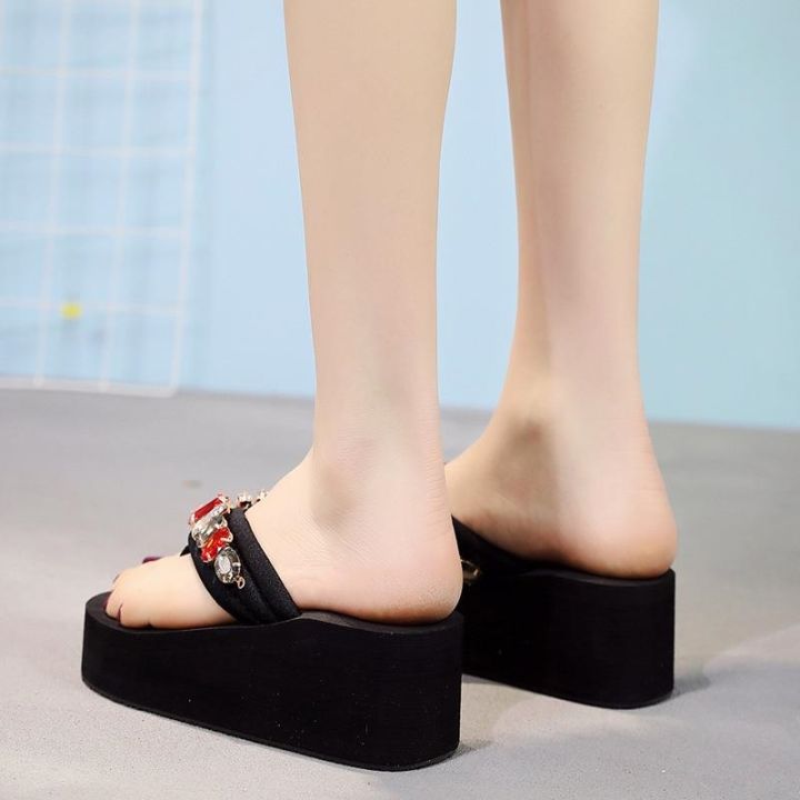 outside-the-factory-wholesale-diamond-summer-fashion-show-thin-sweet-cool-wear-new-thick-bottom-ms-wedges-slippers-seaside-resort