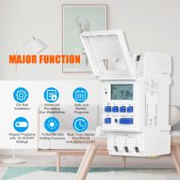 THC15A Timer Switch Din Rail Mount Digital Weekly Programmable Electronic Microcomputer 220V 110V 12V 24V 48V Bell Ring Relay