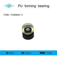 ♈┋卍 The manufacturer supplies Polyurethane forming bearing PU60830-11Rubber coated pulley 8mmx30mmx11mm