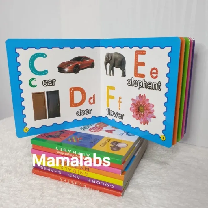 HARD PAGES Kids Learning Books Alphabet Numbers Baby Books Lazada PH
